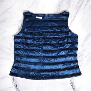 Talbots Sleeveless Top Blouse Shirt - Size 16 - Green